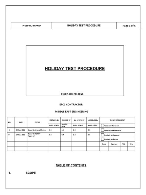 painting holiday test standard|holiday test report sample.